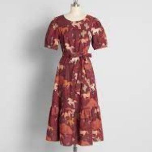 ModCloth Country Roam Midi Dress By Princess Highway **NWT** SZ 14 AU / SZ 8 US